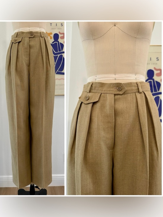 Vintage Pants - Vintage 80’s/90’s High-Waist Pleated Trousers